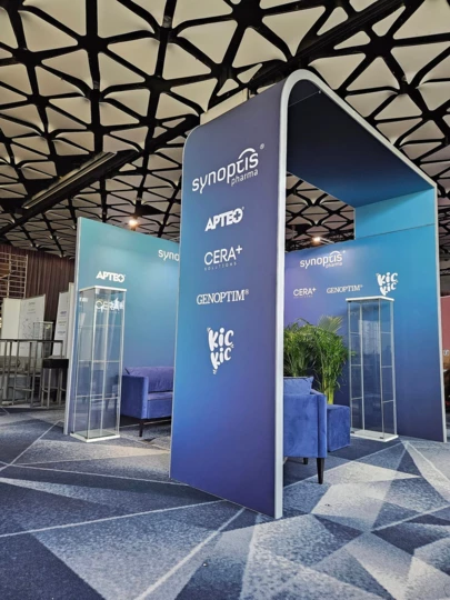5 x 5m Stand mit Stand und Theke