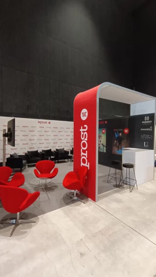 5 x 5m Stand mit Stand und Theke