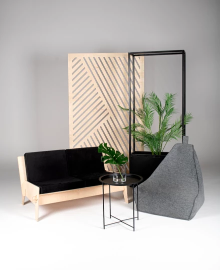ZERO WASTE SOFA BLACK